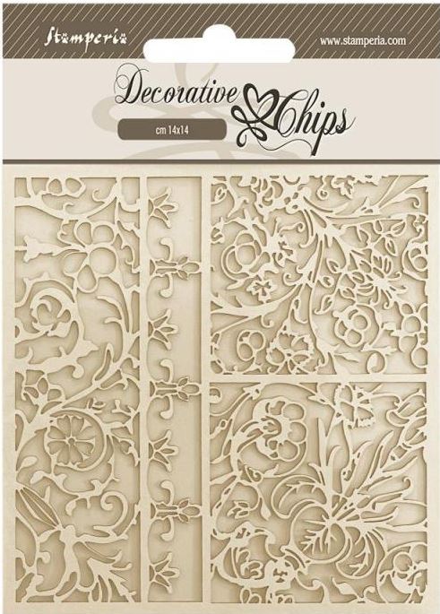 Stamperia Brocante Antiques Decorative Chips - Patterns (SCB210)