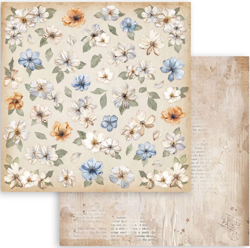 Stamperia CH Secret Diary Double-sided Paper - Flowers  (SBB989)