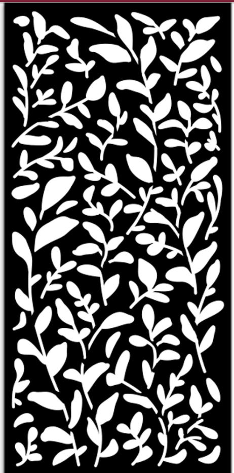 Stamperia Create Happiness Secret Diary Stencil  - Leaves Pattern (KSTDL92)