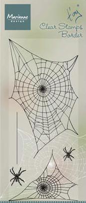 Marianne Design Tinys Border: Spider Web Clear Stamps (0841)