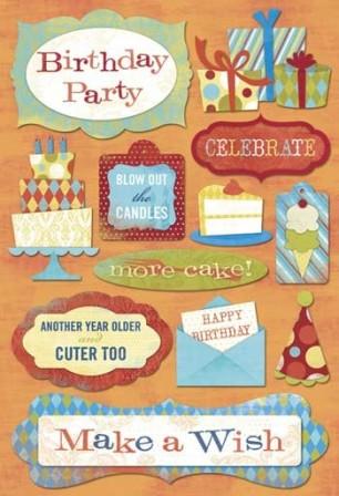 Karen Foster Stickers - Blow Out The Candles