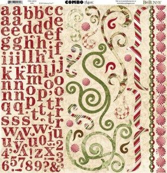 Bo Bunny Noel - Combo Stickers