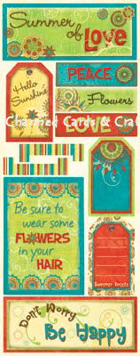 Bo Bunny Flower Child Hello Sunshine Stickers