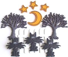 Dress It Up Buttons - Scaredy Cat