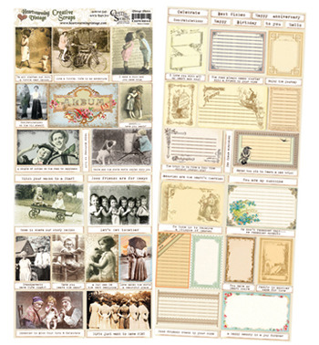 Crafty Secrets Creative Scraps - Vintage Photo  (Double-sided)