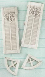 Shabby Chic Resin Treasures - Large Window Closers (0681)