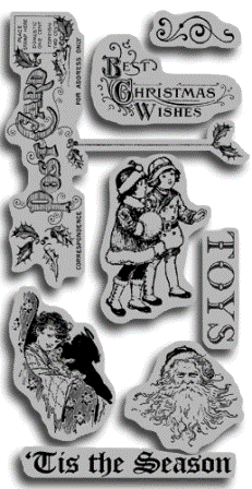 Graphic 45 Christmas Emporium Cling Stamps #1
