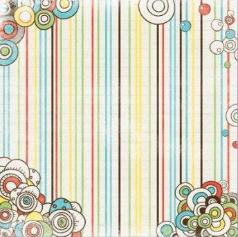 Bo Bunny Ad Lib Paper - Stripe