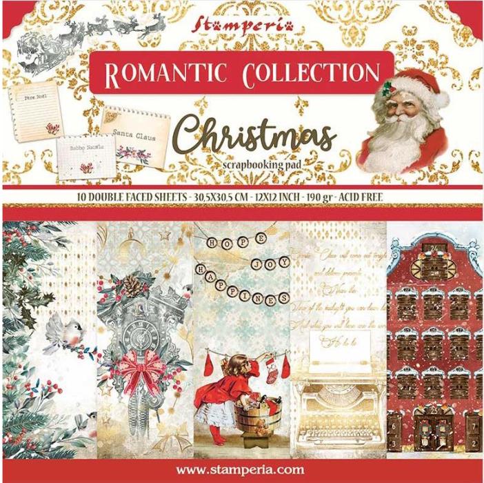 Stamperia 12x12 Paper Packs - Romantic Christmas