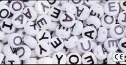 Mixed Vowels  Black/White  