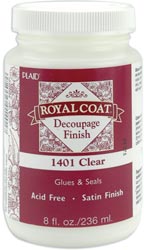 Royal Coat Satin Decoupage Finish - Clear (8oz)