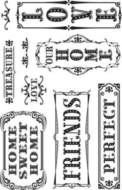 Lil' Davis Acrylic Stamps Sentiments