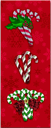 K & Company Dimensionals - Small Candy Cane