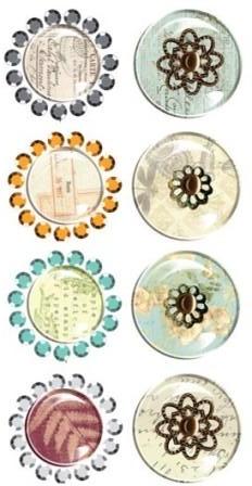 Prima Pebbles With Gems - Botanical