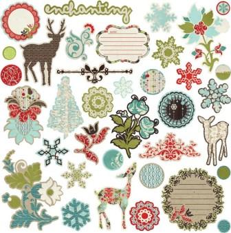 Prima Pixie Glen Chipboard Stickers 
