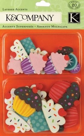 K&Co Layered Accents - Cupcake