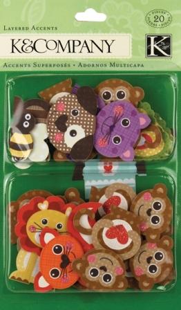 K&Co Layered Accents - Monkey/Friend