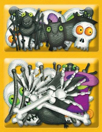 K&Co Layered Accents - Bats & Bones (Halloween)