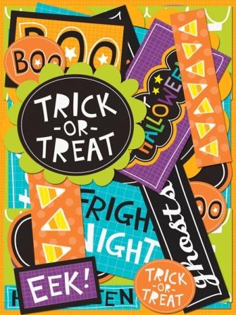 K&Co Halloween Spooktacular Words Die-Cuts (592650)