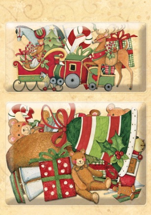 K & Co Glad Tidings Sleigh & Deer Layered Accents (595491)