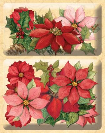 K&Co Glad Tidings Poinsettia and Holly Layered Accents