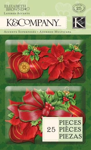 K & Co Visions of Christmas Red Layered Accents (642829)