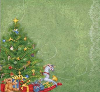 K & Co Visions of Christmas Paper - Christmas Tree