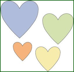 Cuttlebug 2x2 4-Pack Dies -  Hearts (37-1213)