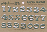 Scrap Metal Complete Number Set - Silver