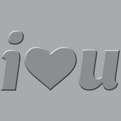 Crop-A-Dile III Main Squeeze Embossing Plates I HEART YOU