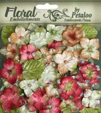 Petaloo Velvet Hydrangeas - Red