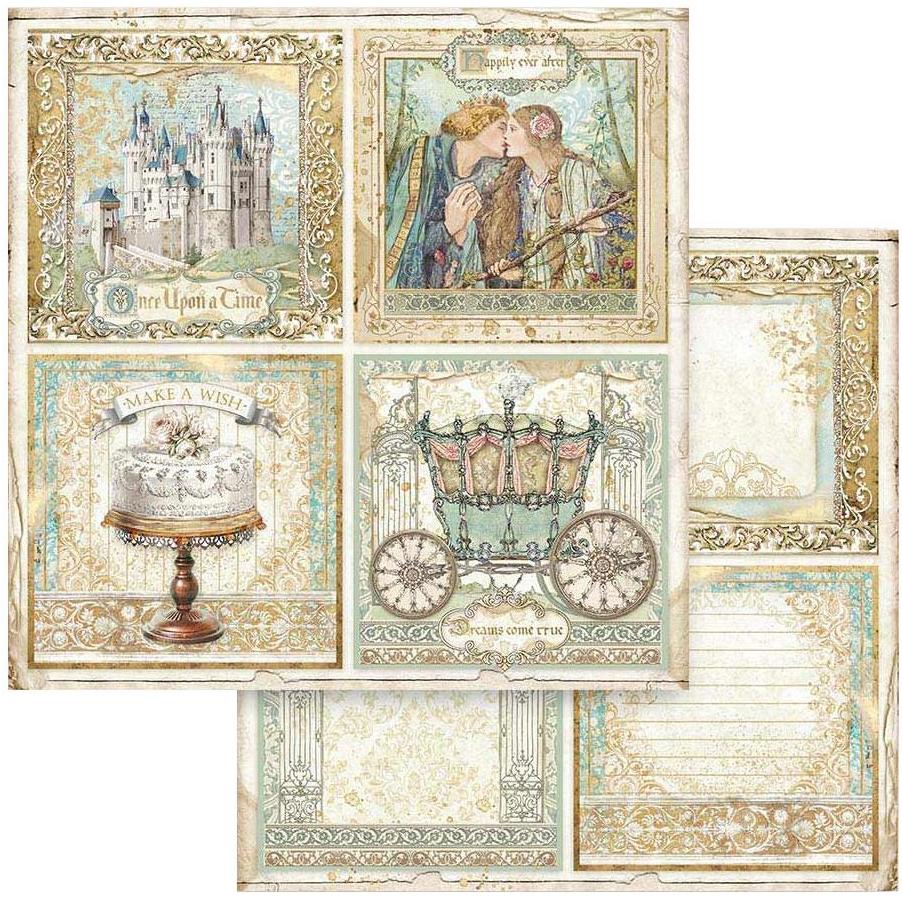Stamperia Double-Sided Paper - Sleeping Beauty Cards SBB793 