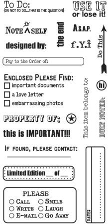 Basic Grey Basics - Clear Stamps Date & Time