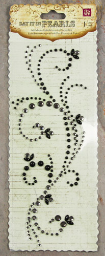 Prima Say it in Pearls & Crystals - Swirl Black (535834)