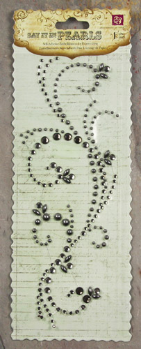 Prima Say it in Pearls & Crystals - Swirl Pewter (535841)