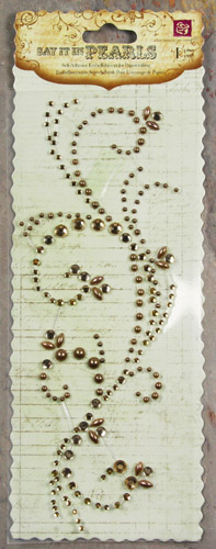 Prima Say it in Pearls & Crystals - Swirl Brown (535858)