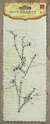 Prima Say it in Pearls & Crystals - Flower White (535865)