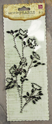 Prima Say it in Pearls & Crystals - Flower Black (535872)