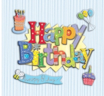 K&Co Light Ideas Happy Birthday Grand Adhesions