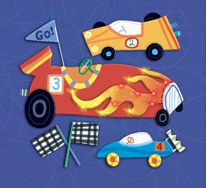 K&Co Light Ideas Race Car Grand Adhesions