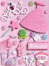 K&Co Sparkly Sweet Princess Grand Adhesions