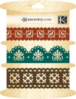 K&Co Ancestry Adhesive Paper Ribbon
