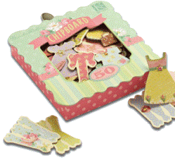 K&Co BW Dollhouse - Chipboard Alphabet