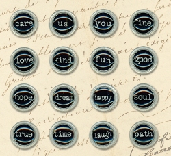 K&Co Life's Journey Typewriter Words Metal Art 