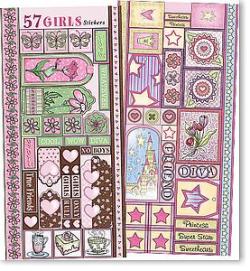 Hot Off The Press Stickers - Girls (2 sheets)