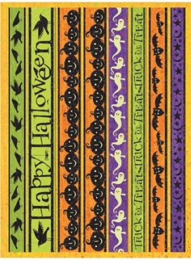 K & Company Halloween - Border Rub-Ons