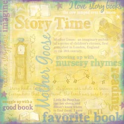 Karen Foster Paper - Bedtime Story Time Collage
