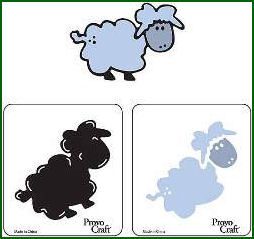 Cuttlebugkids 2-Step Dies - Lamb