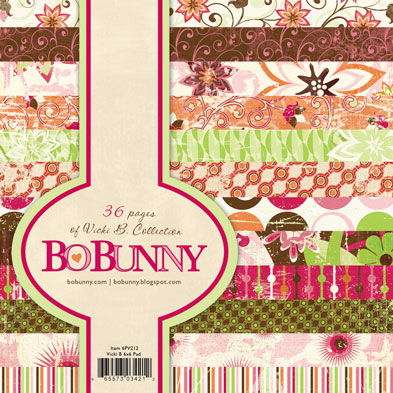 Bo Bunny Vicki B 6" x 6" Paper Pad