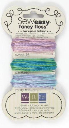 We R Memory Keepers Sew Easy Fancy Floss Tertiary VARIEGATED -  (26 yards)